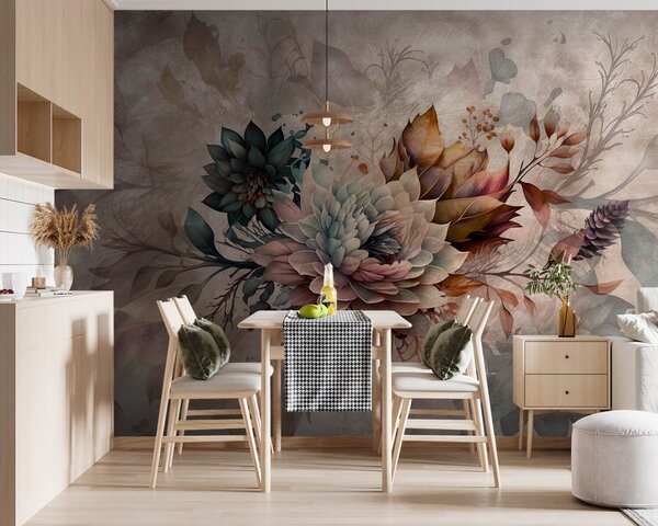 Carta da parati Composizione in stile Grange, Carta da parati 3D, Carta da parati Fiori 3D, u93919 : Uwalls.it