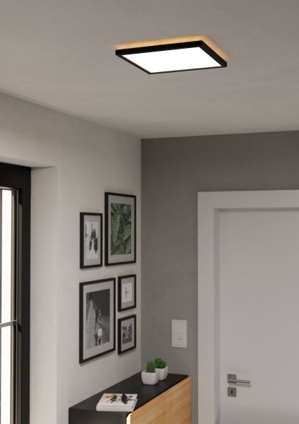 Eglo 901442- Plafoniera LED da esterno ROVITO 13,4W/230V 29x29 cm IP44 nero