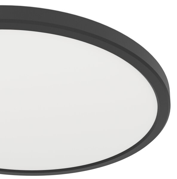 Eglo 901438-Plafoniera LED da esterno ROVITO 13,9W/230V diametro 30 cm IP44 nero