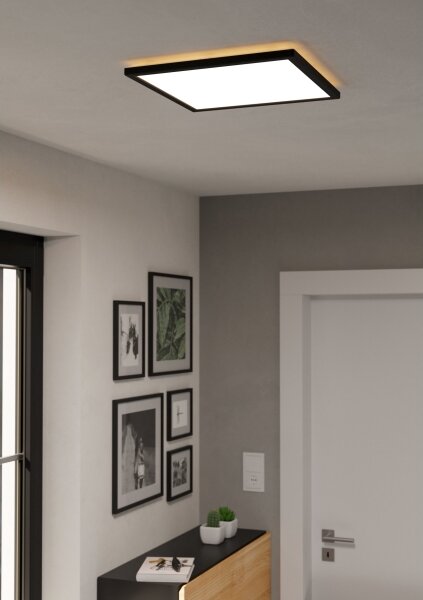 Eglo 901456 - Lampada LED dimmerabile da esterno ROVITO-R 17,6W/230V 39x39cm IP44 nero + +TC