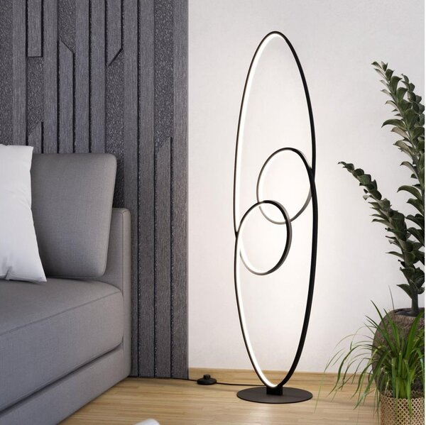 Eglo 901015 - Lampada LED da terra GIANELLA LED/38W/230V 3000K nero