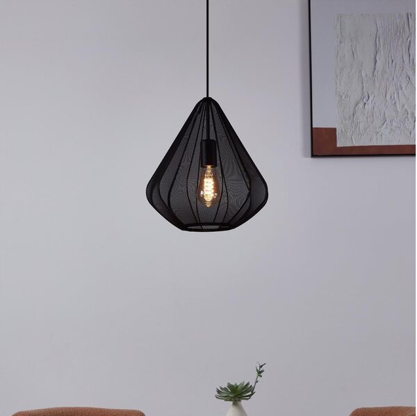 Eglo 43994 - Lampadario a sospensione con filo 1xE27/40W/230V diametro 33,5 cm nero