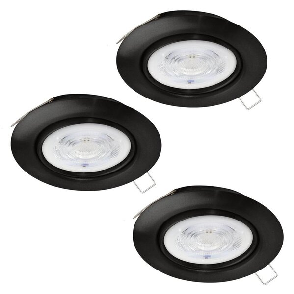 Eglo 901755 - SET 3x Lampada LED da incasso FAVAZZINA 1xGU10/4W/230V nero