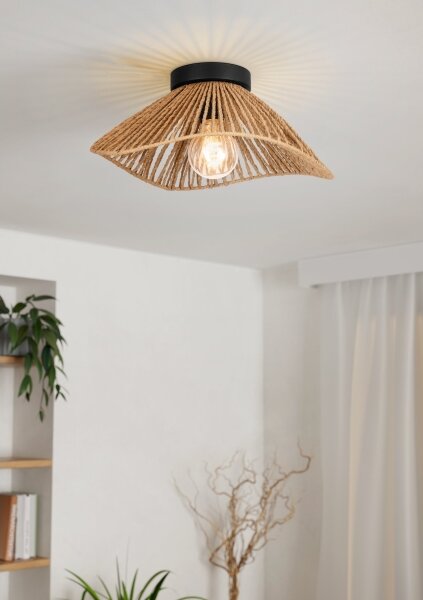 Eglo 44071 - Plafoniera LAVISTER 1xE27/60W/230V marrone