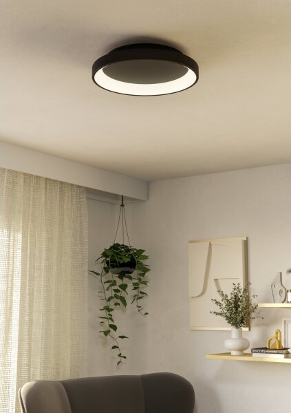 Eglo 901251 - Plafoniera LED dimmerabile LORETELLO LED/12W/230V nero + +TC
