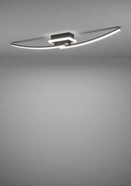 Eglo 901217 - Plafoniera LED LUNGOLAGO LED/12W/230V 4000K nero