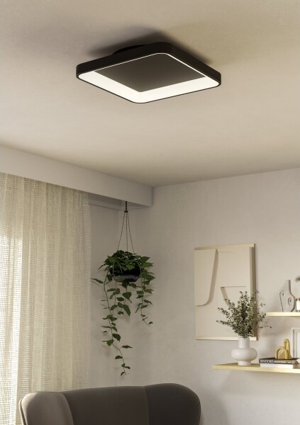 Eglo 901252 - Plafoniera LED dimmerabile LORETELLO LED/12W/230V nero + +TC