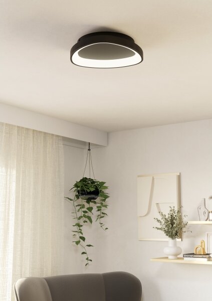 Eglo 901584 - Plafoniera LED dimmerabile LORETELLO LED/12W/230V nero + +TC