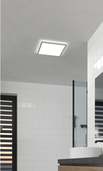 Eglo 901451-Plafoniera LED da bagno ROVITO 17,6W/230V 39x39 cm IP44 bianco