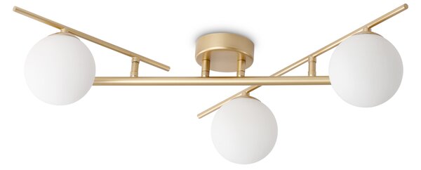 Plafoniera Contemporanea Atlas Metallo Oro 3 Luci G9 4W 3000K Ip20