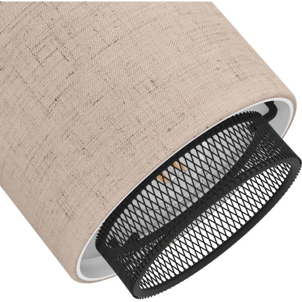 Eglo 43659 - Faretto ROSLEY 4xE14/40W/230V nero/beige