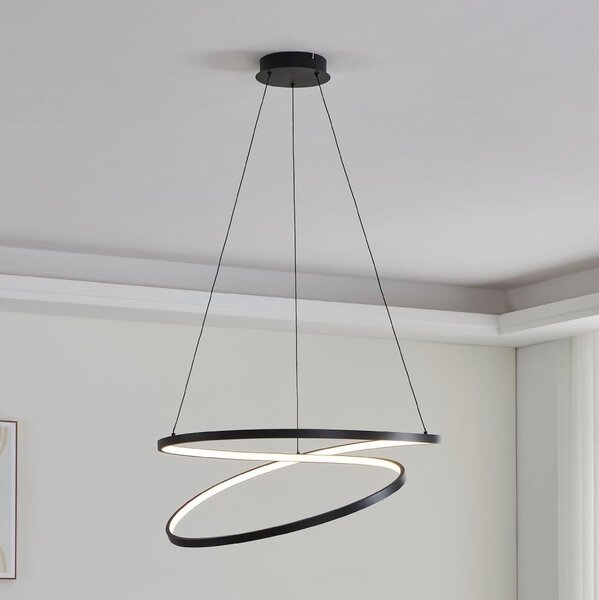 Eglo 901138 - Lampadario LED a sospensione con filo RUOTALE LED/42W/230V 3000K nero