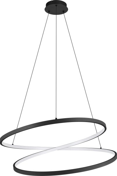 Eglo 901138 - Lampadario LED a sospensione con filo RUOTALE LED/42W/230V 3000K nero