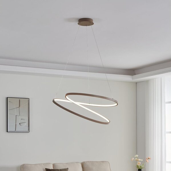 Eglo 901141 - Lampadario LED a sospensione con filo RUOTALE LED/42W/230V 3000K beige