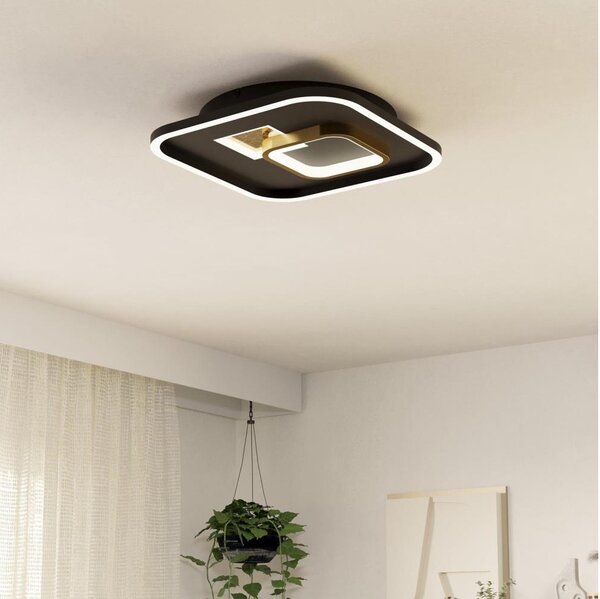Eglo 901245 - Plafoniera LED TIRIOLO LED/16,2W/230V+LED/9,2W nero/oro