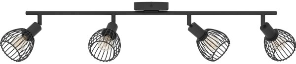 Eglo 901042 - Faretto SONNINO 4xE14/40W/230V nero