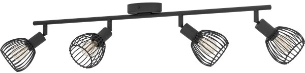 Eglo 901042 - Faretto SONNINO 4xE14/40W/230V nero
