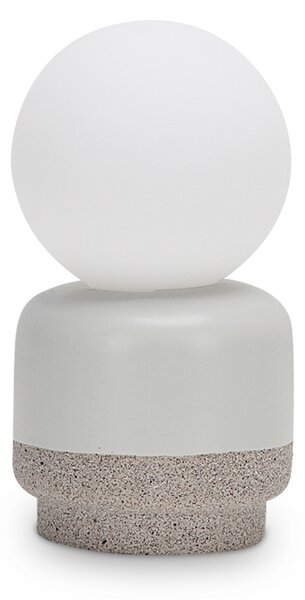 Lumetto Contemporaneo Cream Ceramica Bianco 1 Luce G9 15W 3000K Ip20