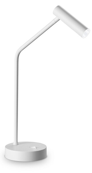 Lampada Da Tavolo Contemporanea Easy Metallo Bianco Led 3,5W 3000K Ip20