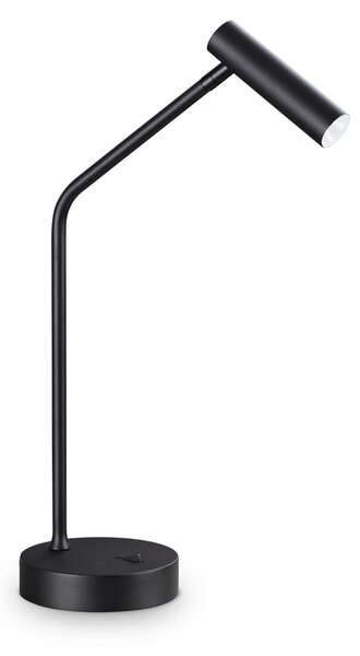Lampada Da Tavolo Contemporanea Easy Metallo Nero Led Integrato 3,5W 3000K Ip20