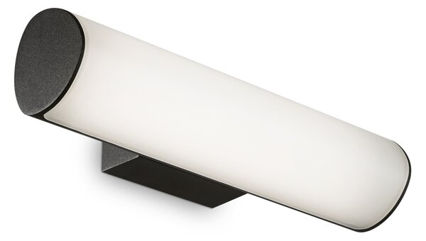 Applique Da Parete Contemporaneo Etere Alluminio Nero Led 9,5W 3000K Ip44