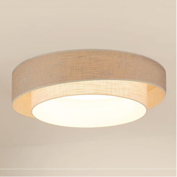 Brilagi - Plafoniera LED DOVER SHINE LED/26W/230V diametro 60 cm grigio/color crema