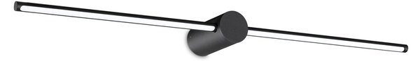 Applique Da Parete Contemporaneo Filo Alluminio Nero Led 13W 3000K Ip44