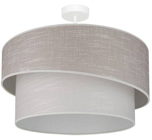 Brilagi - Lampadario a plafone DOVER SHINE 1xE27/15W/230V diametro 50 cm grigio/color crema