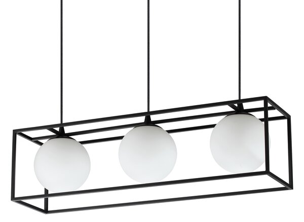Lampadario A Sospensione Contemporaneo Lingotto Metallo Nero E14 28W Ip20