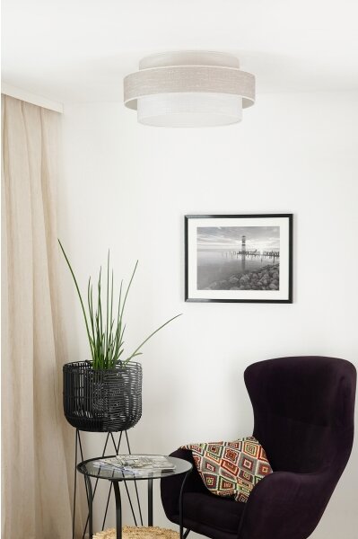 Brilagi - Plafoniera DOVER SPACE LED/12W/230V diametro 50 cm grigio/color crema