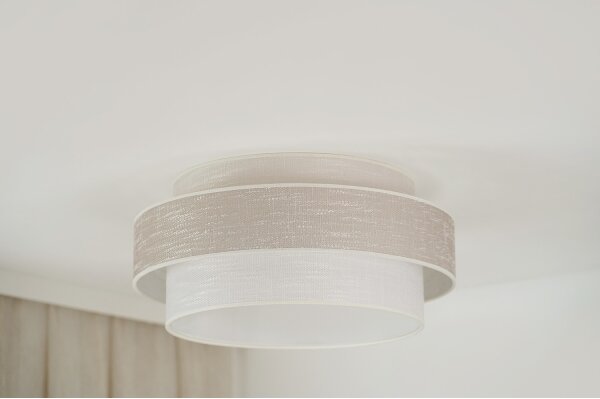 Brilagi - Plafoniera DOVER SPACE LED/12W/230V diametro 50 cm grigio/color crema
