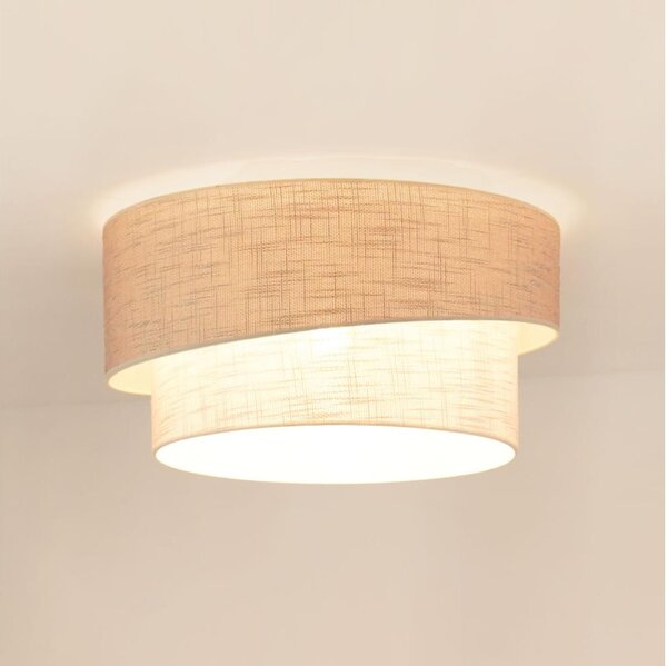 Brilagi - Plafoniera DOVER SHINE 1xE27/15W/230V diametro 50 cm grigio/color crema
