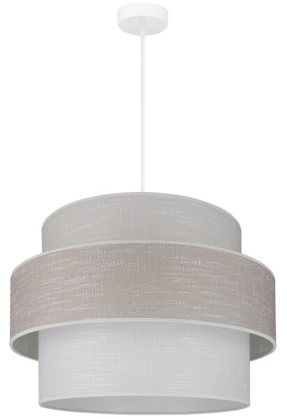 Brilagi - Lampadario a sospensione con filo DOVER SPACE 1xE27/15W/230V diametro 50 cm grigio/color crema