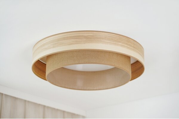 Brilagi - Plafoniera LED MONTANA BOHO LED/26W/230V diametro 60 cm marrone
