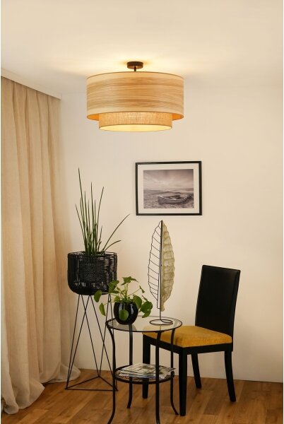 Brilagi - Lampadario a plafone MONTANA BOHO 1xE27/15W/230V diametro 60 cm marrone