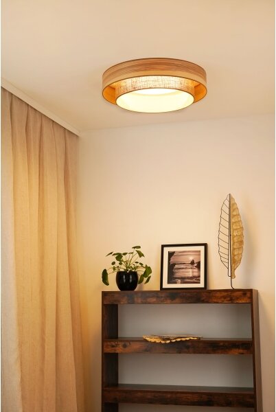 Brilagi - Plafoniera LED MONTANA BOHO LED/26W/230V diametro 60 cm marrone