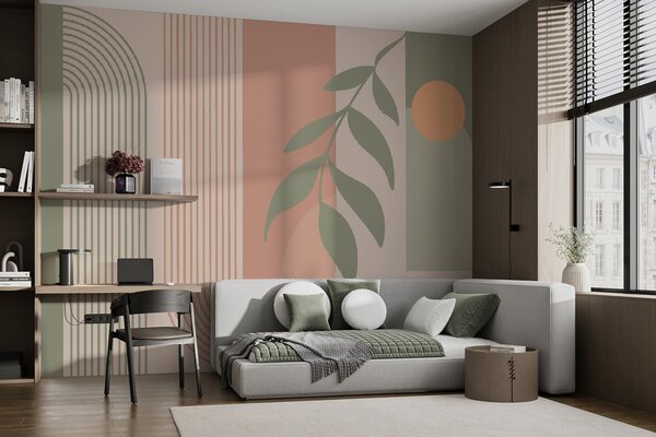 Carta da parati Archi ed elementi decorativi in ​​stile boho, Carta da parati in stile Boho, u94153 : Uwalls.it