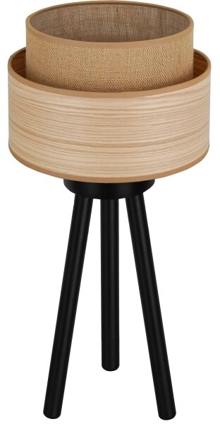Brilagi - Lampada da tavolo MONTANA BOHO 1xE27/15W/230V marrone/nero