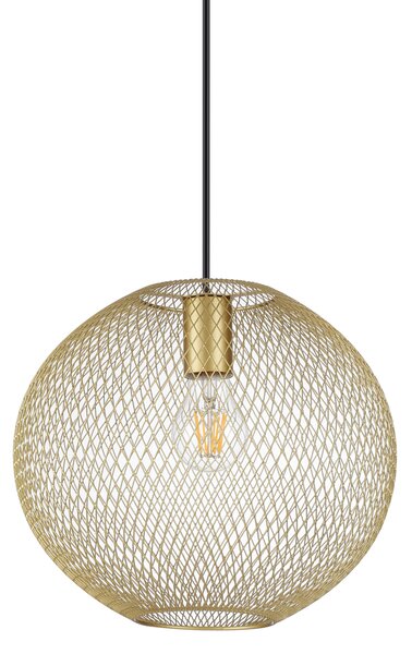 Lampadario A Sospensione Moderno Net Metallo Oro 1 Luce E27 42W Ip20