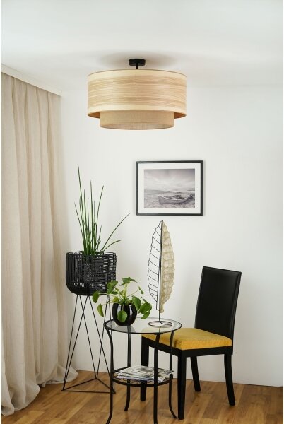 Brilagi - Lampadario a plafone MONTANA BOHO 1xE27/15W/230V diametro 60 cm marrone