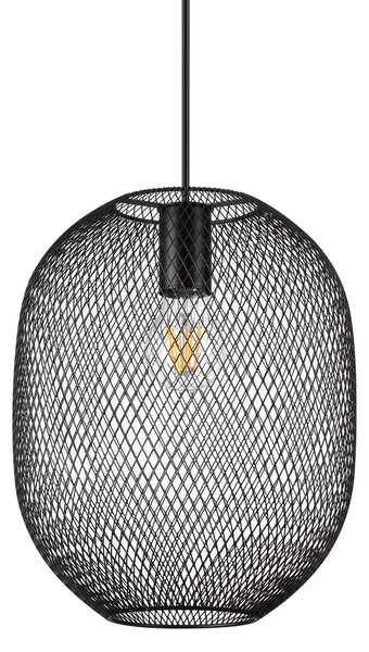 Lampadario A Sospensione Contemporaneo Net Metallo Nero 1 Luce E27 42W Ip20