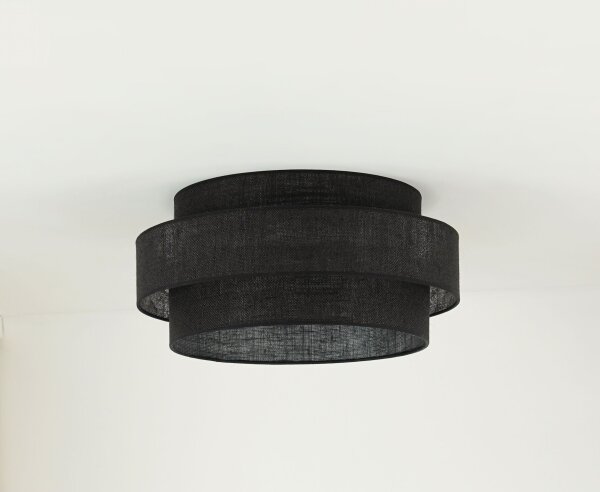 Brilagi - Plafoniera SPACE YUTE LED/12W/230V diametro 50 cm nero