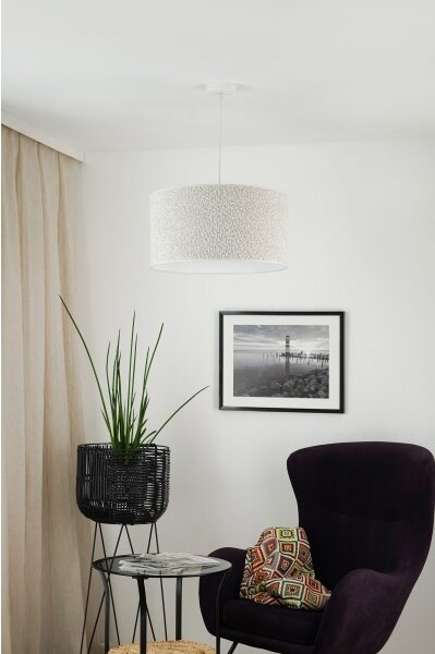 Brilagi - Lampadario a sospensione con filo BOUCLE ROLLER 1xE27/15W/230V diametro 45 cm color crema