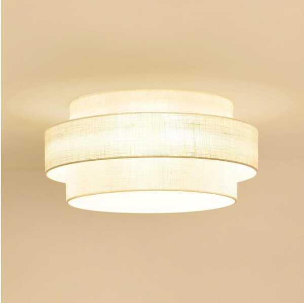 Brilagi - Plafoniera SPACE YUTE LED/12W/230V diametro 50 cm color crema