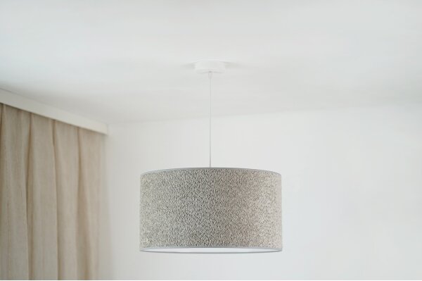 Brilagi - Lampadario a sospensione con filo BOUCLE ROLLER 1xE27/15W/230V diametro 45 cm grigio