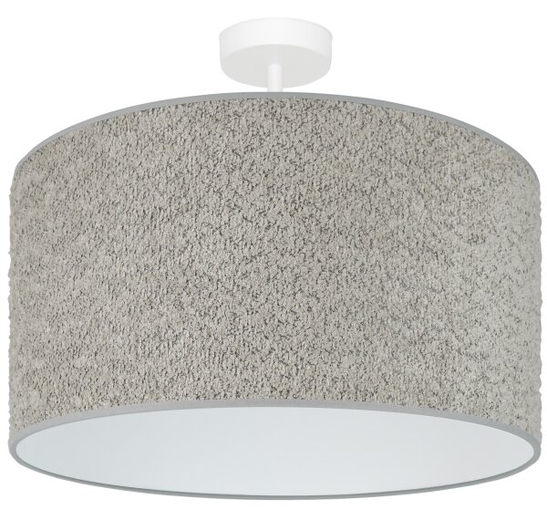 Brilagi - Lampadario a sospensione con filo BOUCLE ROLLER 1xE27/15W/230V diametro 45 cm grigio