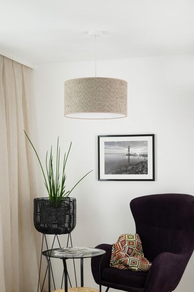 Brilagi - Lampadario a sospensione con filo BOUCLE ROLLER 1xE27/15W/230V diametro 50 cm marrone