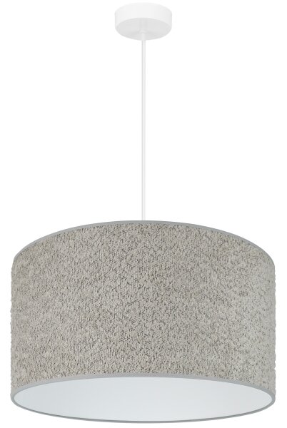 Brilagi - Lampadario a sospensione con filo BOUCLE ROLLER 1xE27/15W/230V diametro 45 cm grigio