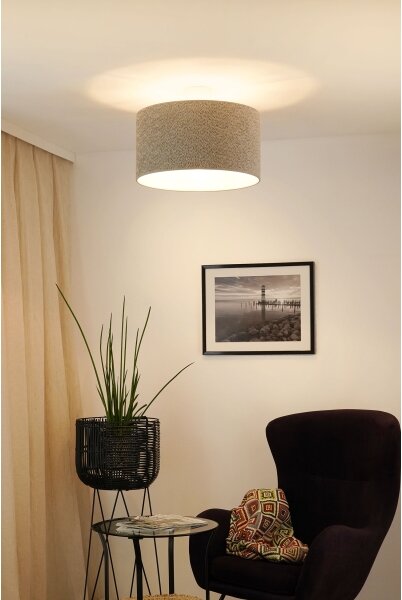 Brilagi - Lampadario a sospensione con filo BOUCLE ROLLER 1xE27/15W/230V diametro 45 cm grigio