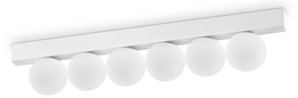 Plafoniera Contemporanea Ping Pong Metallo Bianco Led Integrato 18W 3000K Ip20